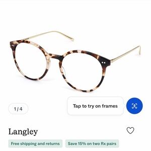 Warby Parker Langley Tortoise Glasses